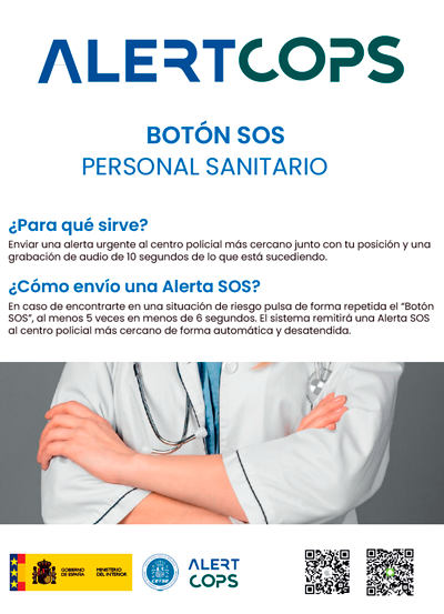 Díptico de personal sanitario